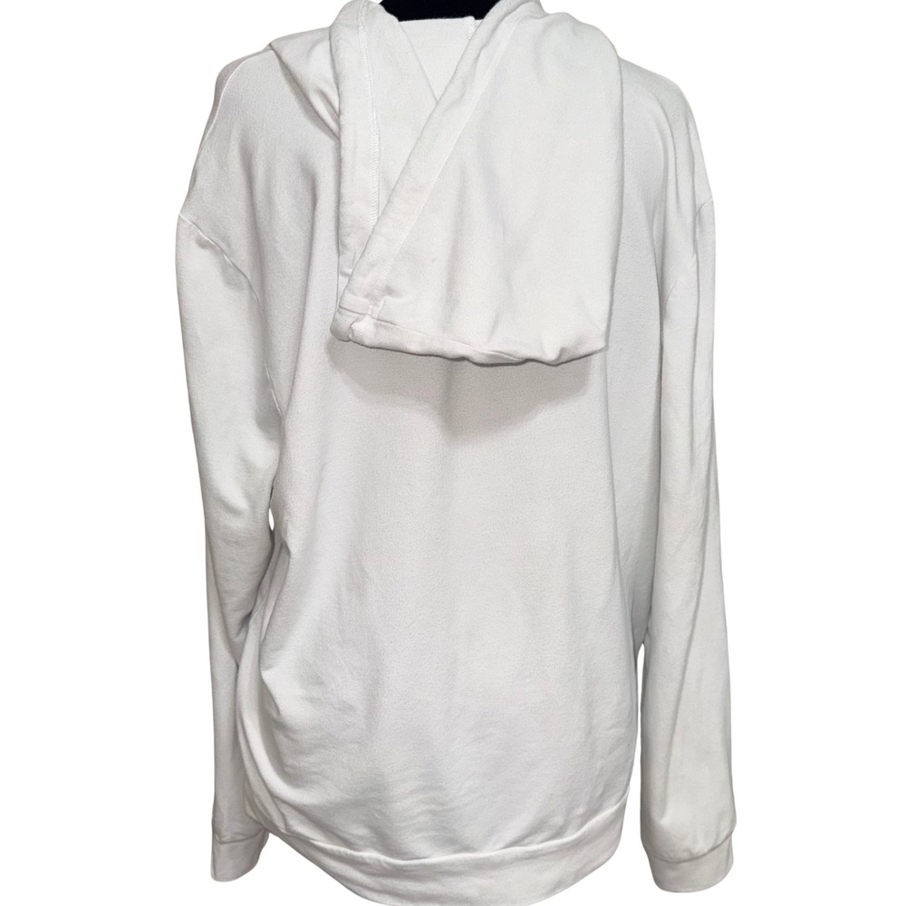Vintage Baby Phat White Gold Foil Logo Hoodie Sweater Y2K Kimora Lee Simmons 1X - Picture 2 of 9